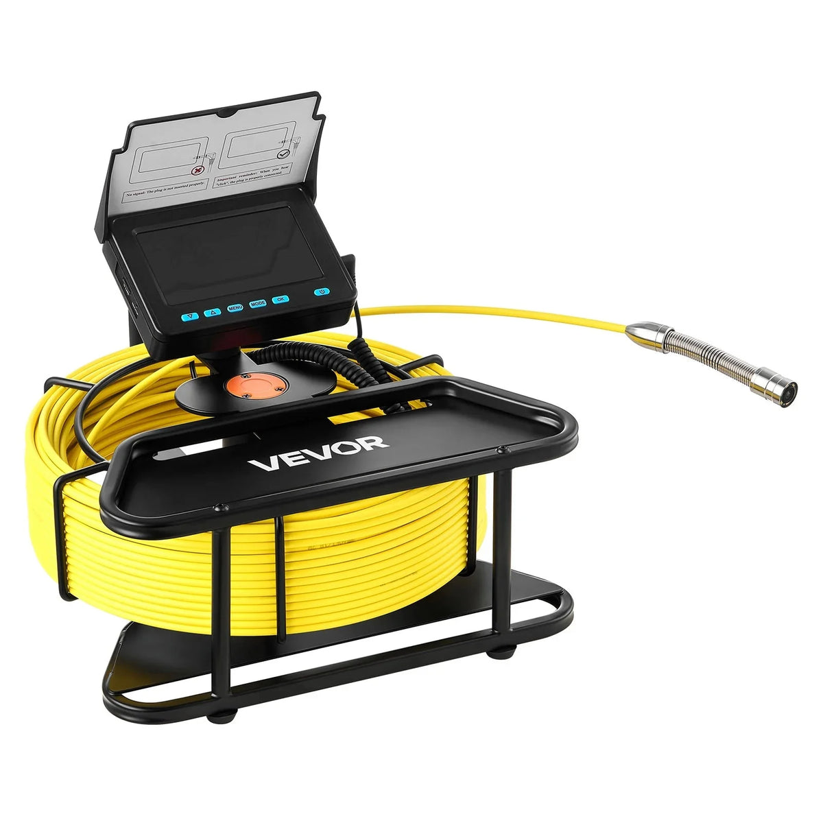 VEVOR Sewer Camera, 98 ft / 30 m, 4.3 inch Display, 16 GB Card - WP9602B