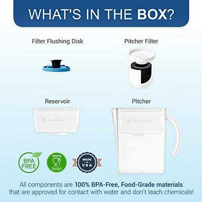 Clearly Filtered Water Filter Pitcher With Affinity Filtration