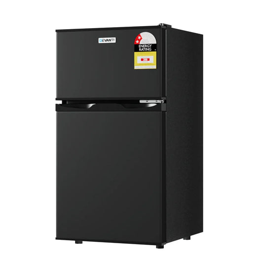Devanti Bar Fridge Mini Freezer Refrigerator, 80L, Black