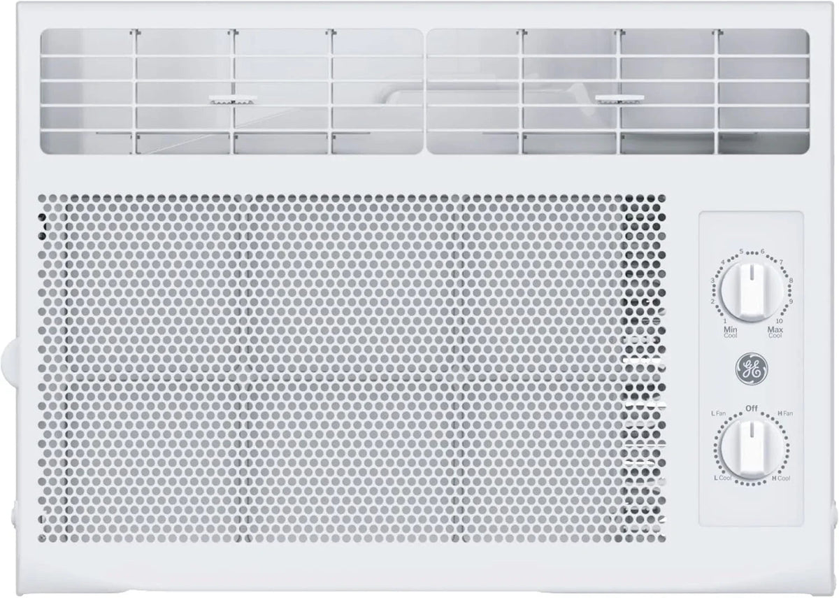 GE Window Air Conditioner, 5,000 BTU, White, 150 sq ft - Mechanical Controls