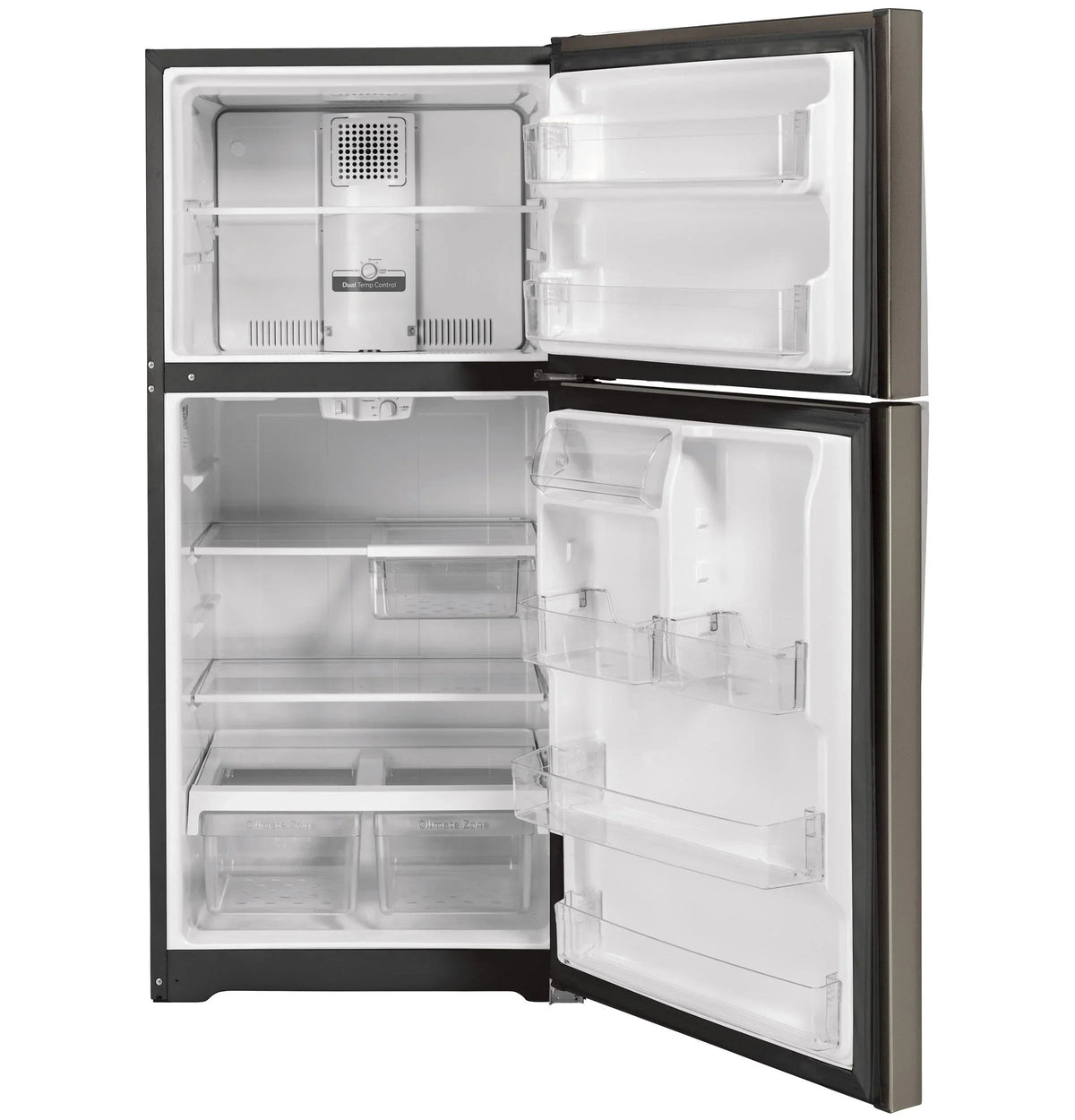 GE Top Freezer Refrigerator 21.9 Cu. Ft. Slate - GTS22KMNRES
