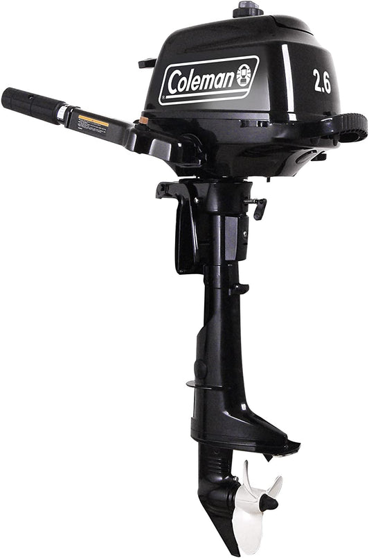 2.6 HP 4-Stroke Outboard Motor With Short Shaft, Black