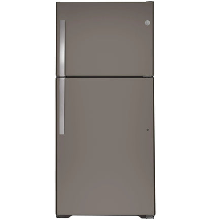 GE Top Freezer Refrigerator 21.9 Cu. Ft. Slate - GTS22KMNRES