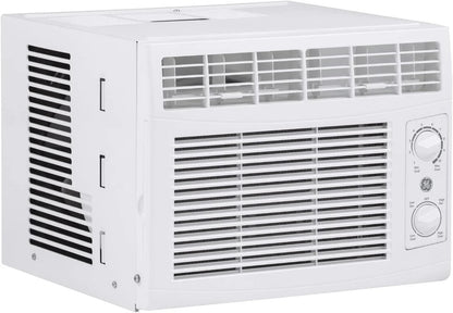 GE Window Air Conditioner, 5,000 BTU, White, 150 sq ft - Mechanical Controls