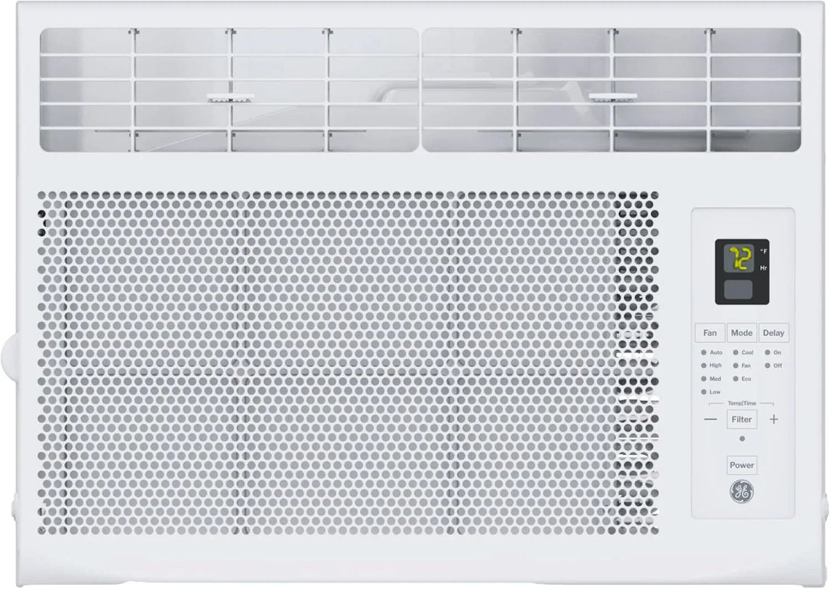 GE Window Air Conditioner, 5,000 BTU, White, 150 sq ft - Mechanical Controls