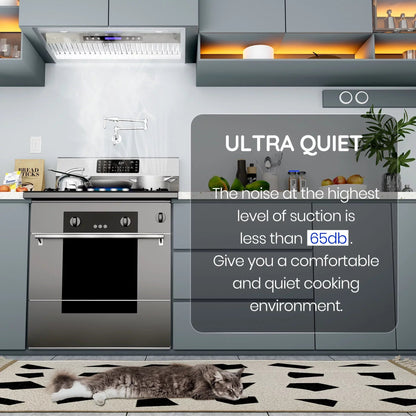 EKON Kitchen Expert 36 inch 900 CFM Convertible Insert Range Hood With Remote Control